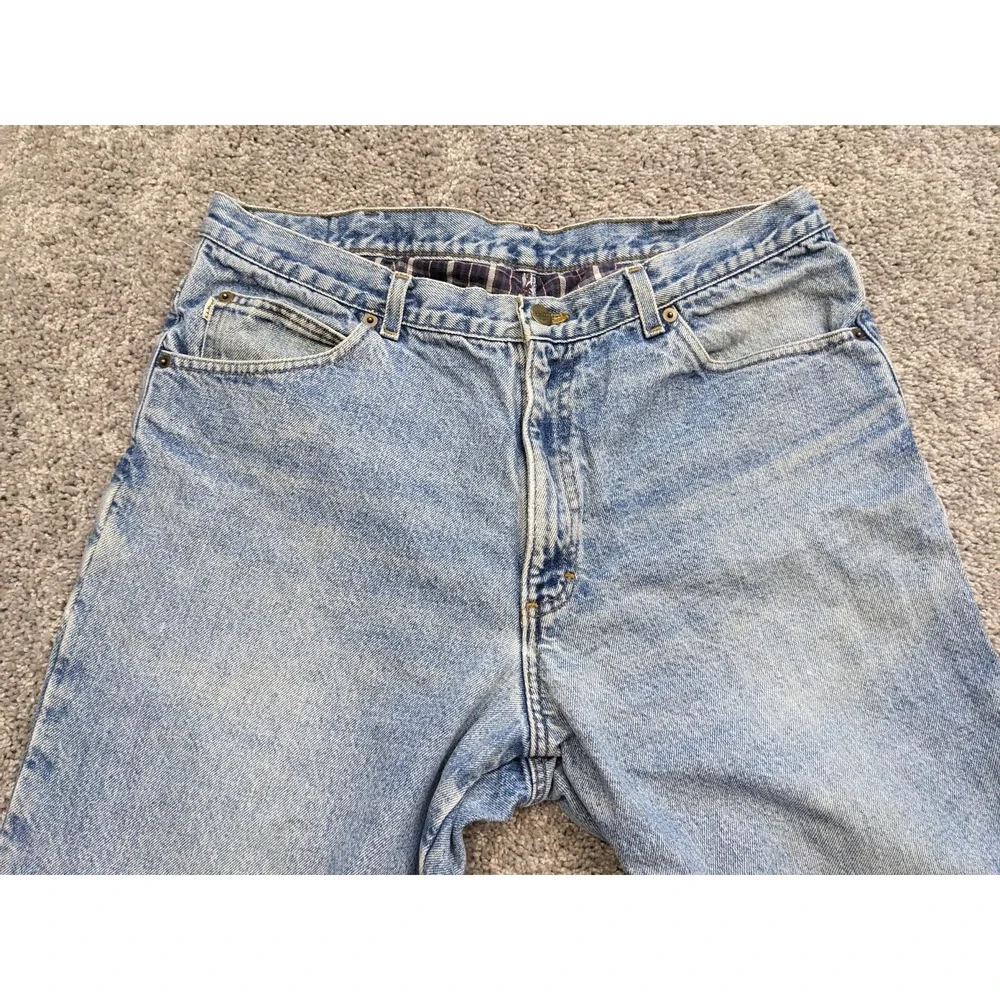 Vintage LL Bean Jeans‎ Mens 37X32 Fleece Lined Denim blue jeans